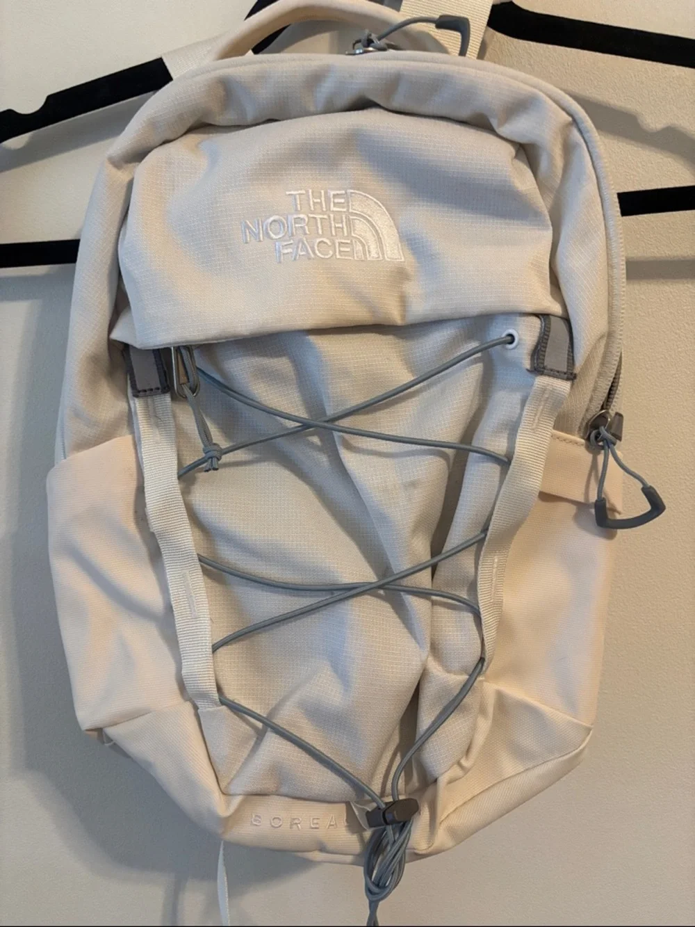 The North Face Backpack in Light Cream with Gray Accents - Picture 1 of 5